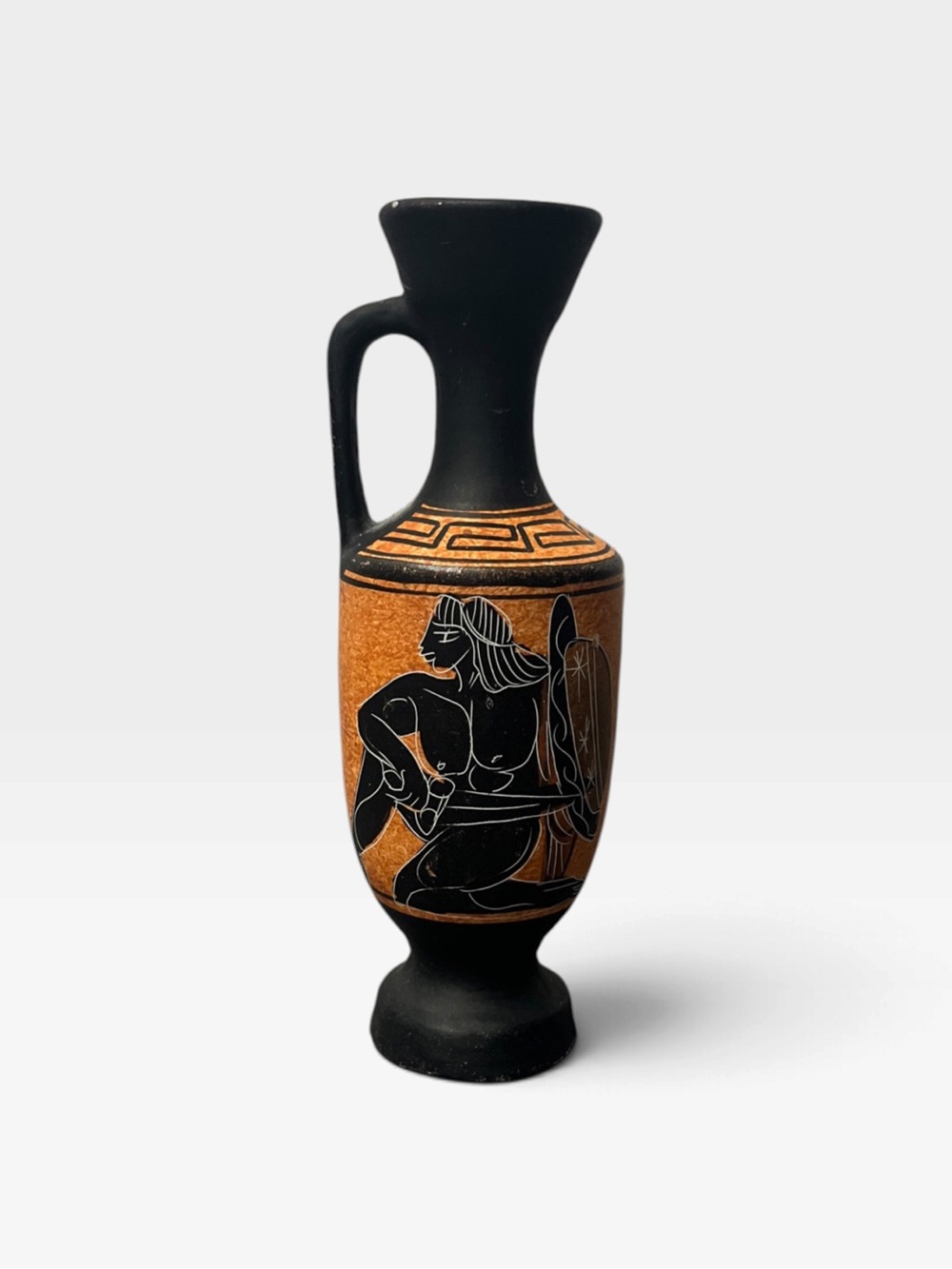 Grecian Vase Ceramic Terracotta Greece Decor Greek Pitcher Pot Greece Folk Art